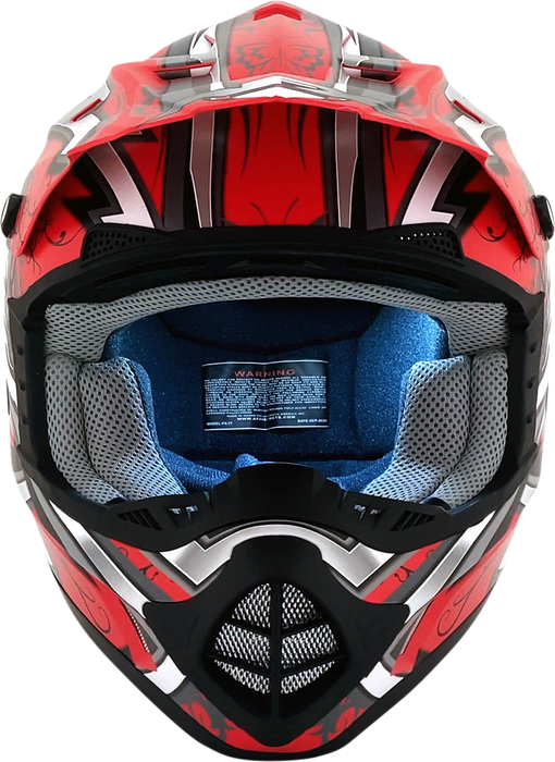 AFX FX-17Y Helmet - Butterfly - Matte Ferrari Red - Large 0111-1386