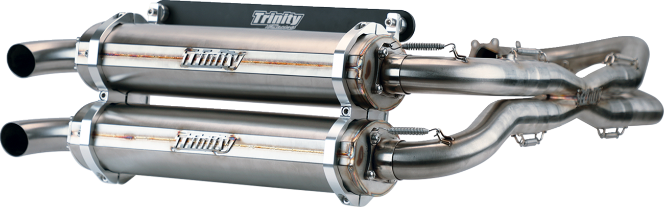 TRINITY RACING Stainless Steel Exhaust System RZR XP 1000 FULL SYSTEMTR-4119D-SS