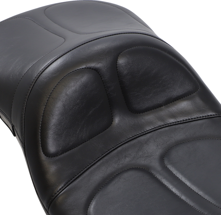 LE PERA Maverick Daddy Long Legs Seat - Black - Stitched - FLT '97-'01 LN-957DL