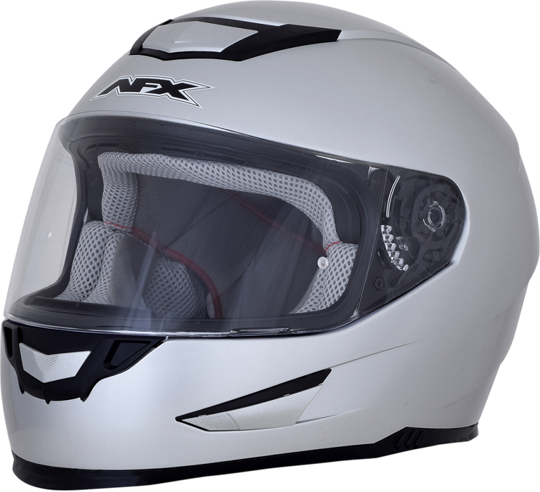 AFX FX-99 Motorcycle Helmet - Silver - Medium 0101-11068