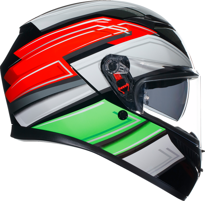 AGV K3 Motorcycle Helmet - Wing - Black/Italy - Small 2118381004007S