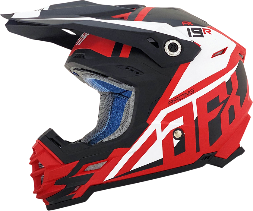 AFX FX-19R Motorcycle Helmet - Racing - Matte Red - Medium 0110-7064