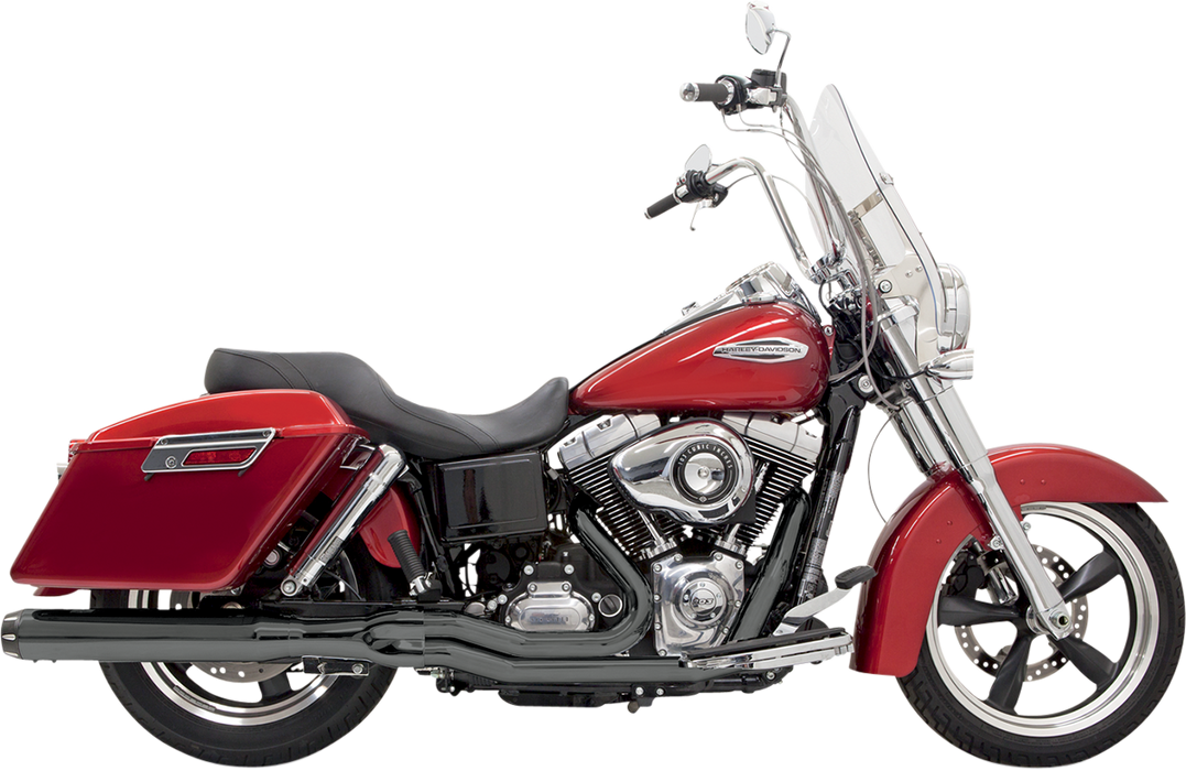 BASSANI XHAUST 2:1 Exhaust - Black - FLD 1D28RB