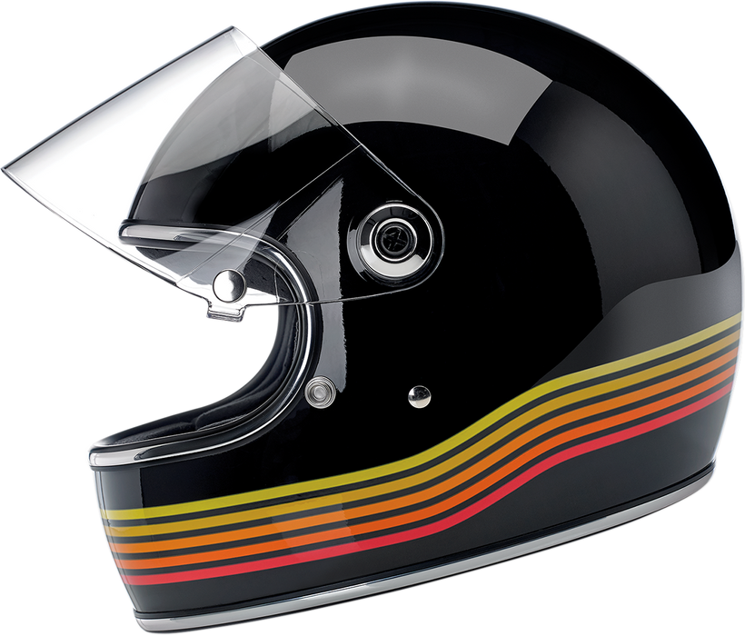 BILTWELL Gringo S Helmet - Gloss Black Spectrum - Medium 1003-536-103