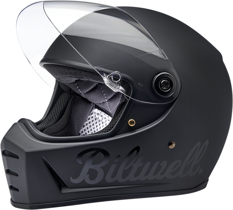 BILTWELL Lane Splitter Helmet - Flat Black Factory - Large 1004-638-104