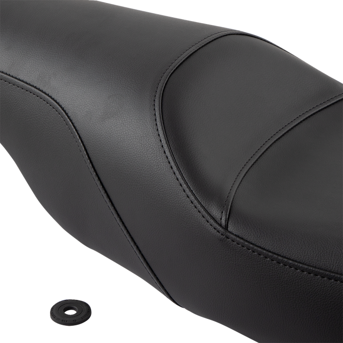 SADDLEMEN Seat - Profiler - Black - Smooth - FLHT 808-07B-047