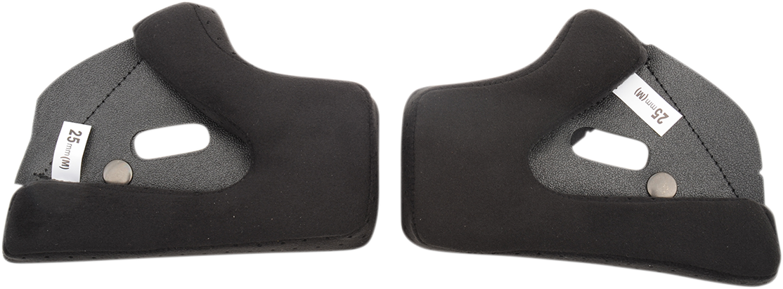 BILTWELL Gringo/Gringo S Cheek Pads - 25 mm CP-GRG-BLK-25