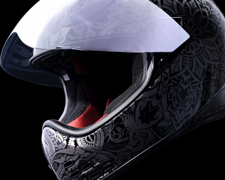 ICON Domain™ Motorcycle Helmet - Gravitas - Black - Medium 0101-14960