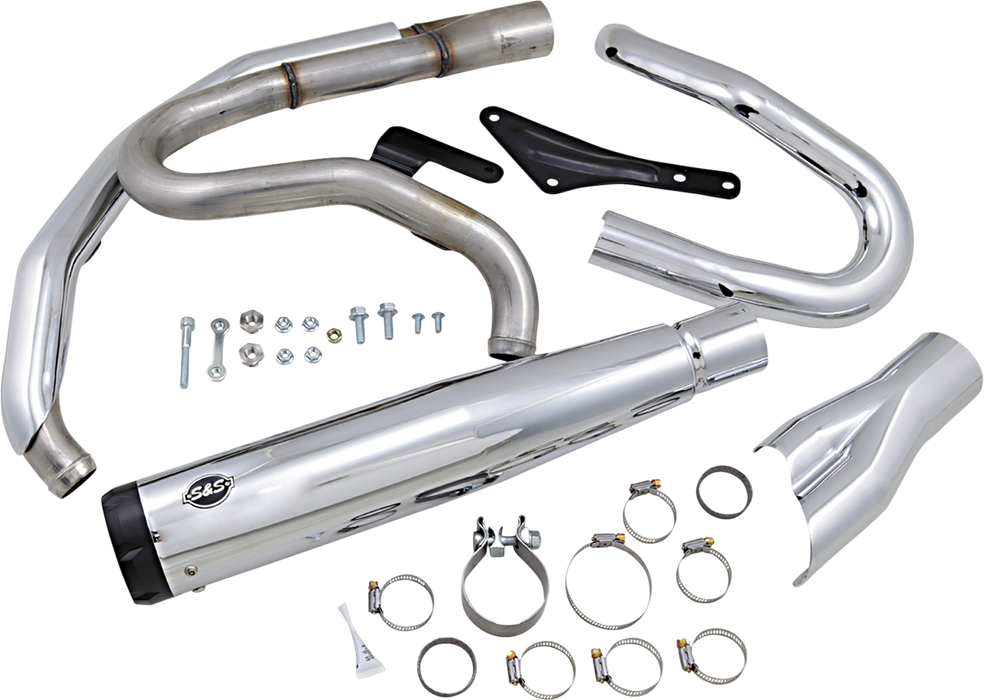 S&S CYCLE 2:1 Exhaust for M8 Softail - Chrome 550-0858