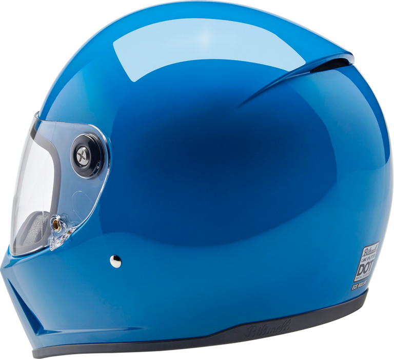 BILTWELL Lane Splitter Motorcycle Helmet - Gloss Tahoe Blue - XS 1004-129-501