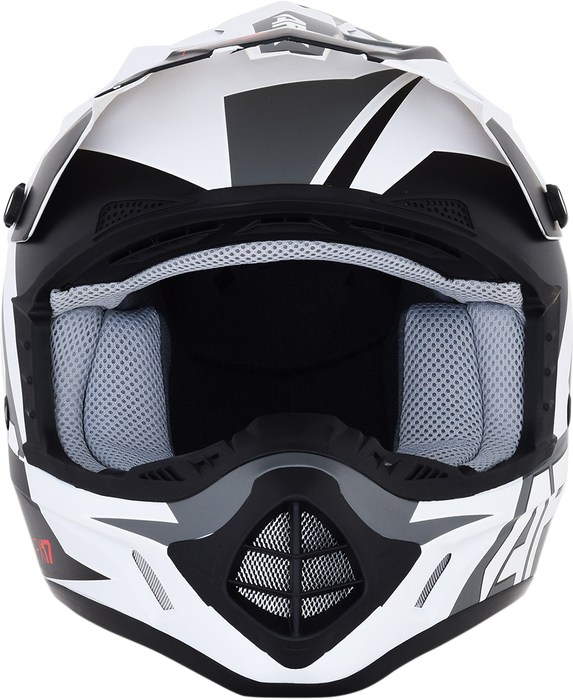 AFX FX-17 Helmet - Aced - Matte White/White - Small 0110-6494