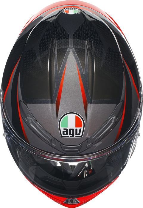 AGV K6 S Helmet - Slashcut - Black/Gray/Red - Small 2118395002014S