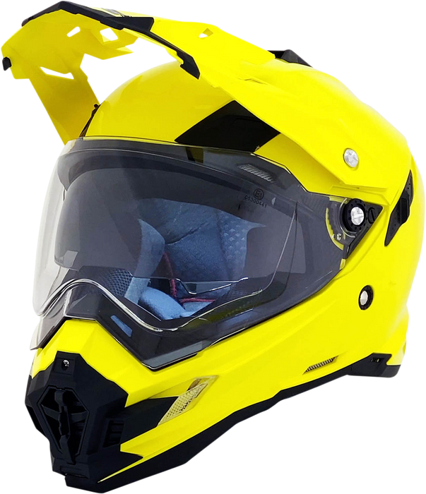 AFX FX-41DS Motorcycle Helmet - Hi-Vis Yellow - 2XL 0110-3777