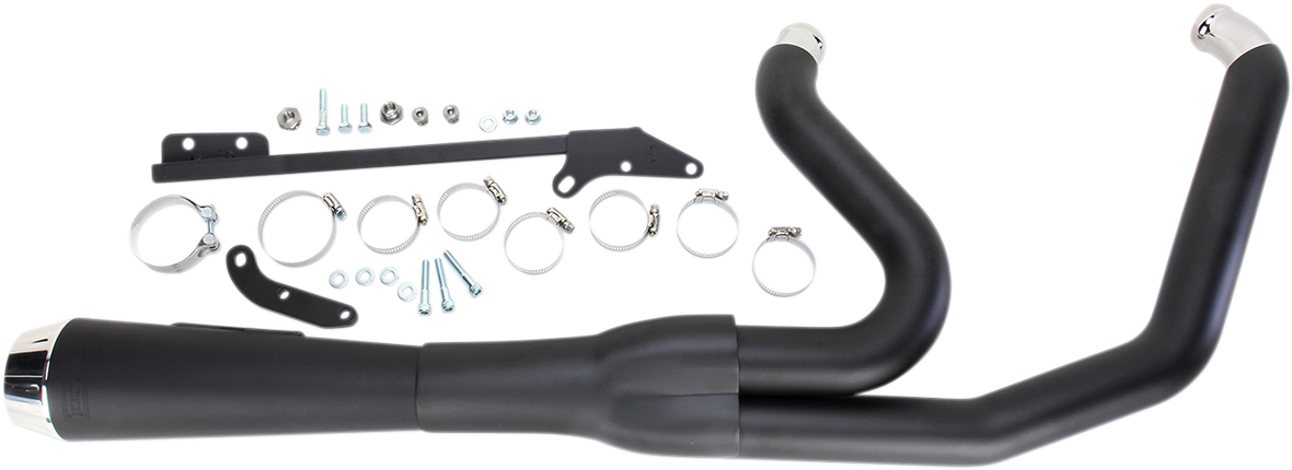 BASSANI XHAUST Road Rage Exhaust - Black - Short - '06-'17 FXD 13122J