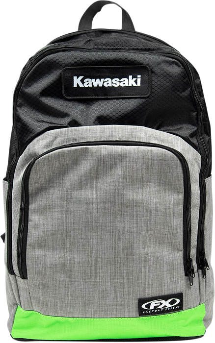 FACTORY EFFEX Kawasaki Standard Backpack - Black/Gray/Green 23-89110