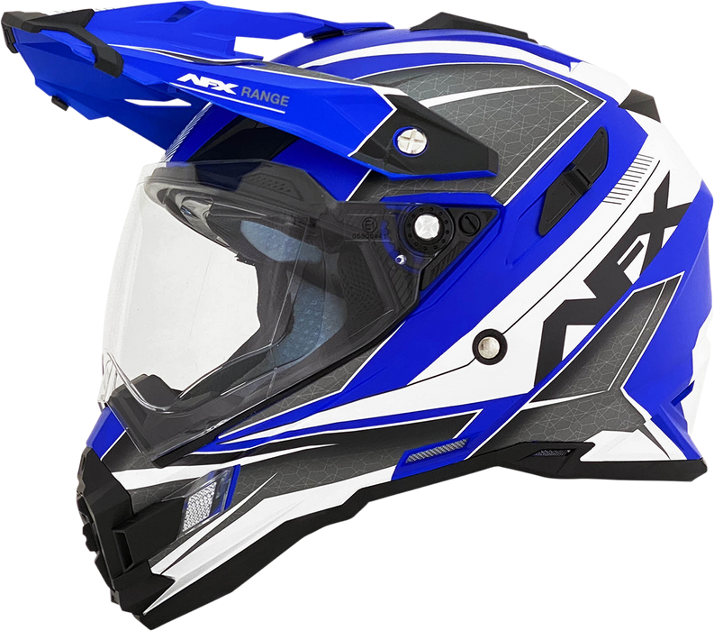 AFX FX-41 Motorcycle Helmet - Range - Matte Blue - Small 0140-0071