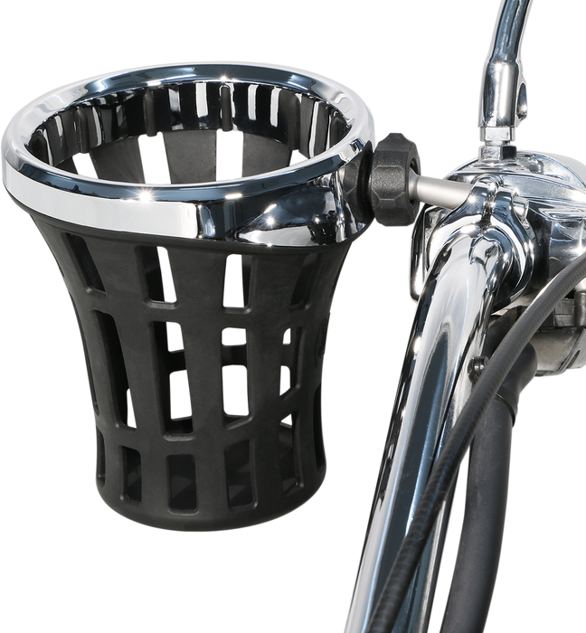 CIRO Drink Holder - 7/8" - 1" Clamp - Chrome 50812