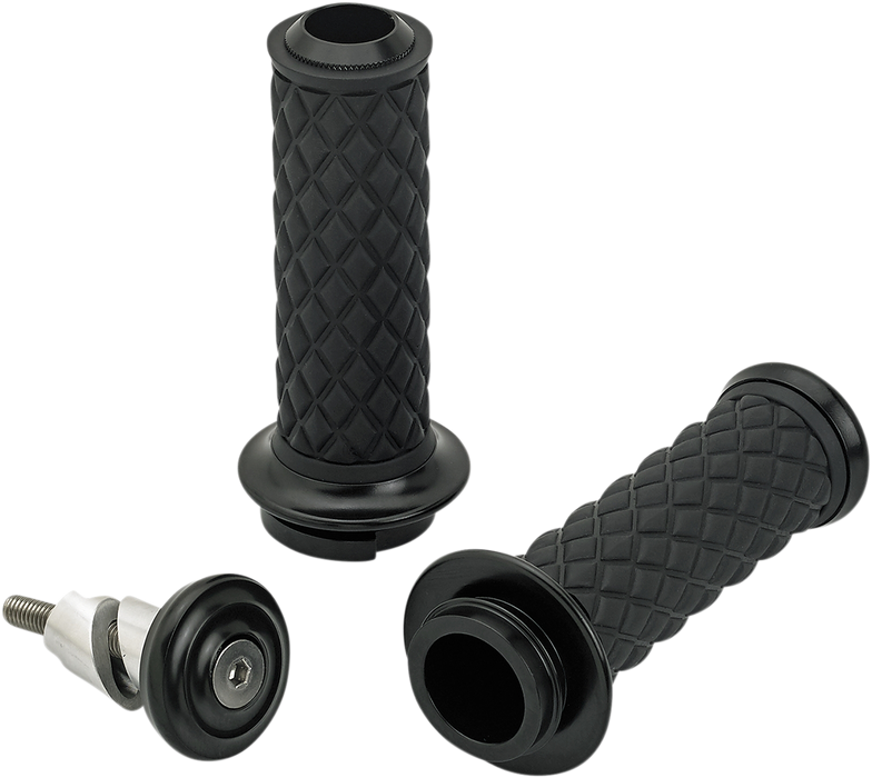 BILTWELL Grips - Alumicore - TBW - Black 6605-201-01