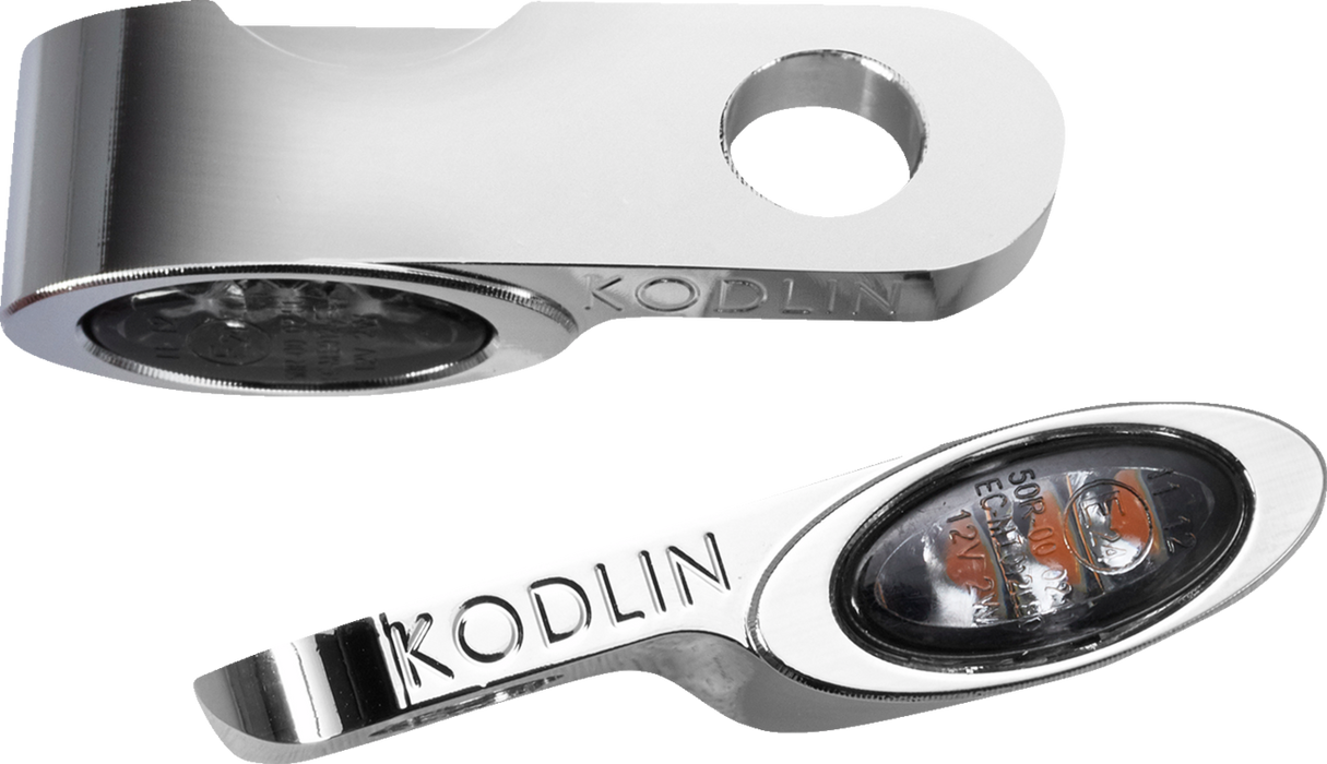 KODLIN MOTORCYCLE Turn Signal w/ Running Light - Universal - Chrome K68511