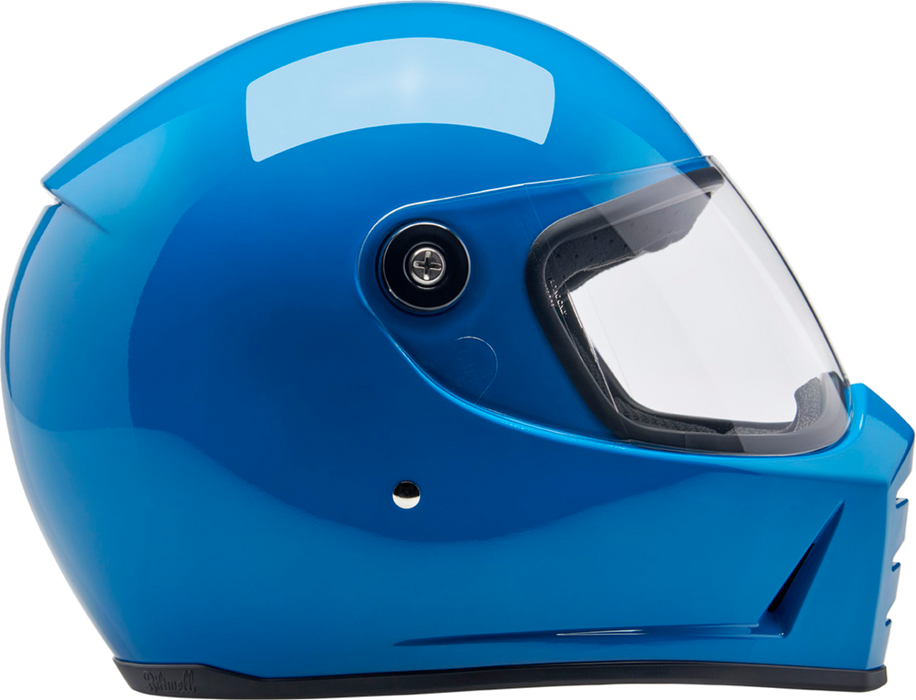 BILTWELL Lane Splitter Motorcycle Helmet - Gloss Tahoe Blue - XS 1004-129-501