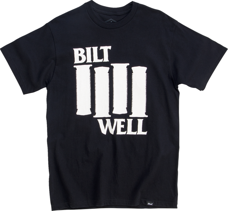 BILTWELL Damaged T-Shirt - Black - Medium 8101-073-003