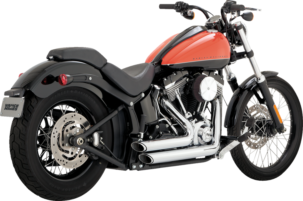 VANCE & HINES Shortshots Staggered Exhaust System - Chrome 17325