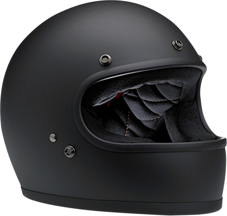 BILTWELL Gringo Motorcycle Helmet - Flat Black - Large 1002-201-104