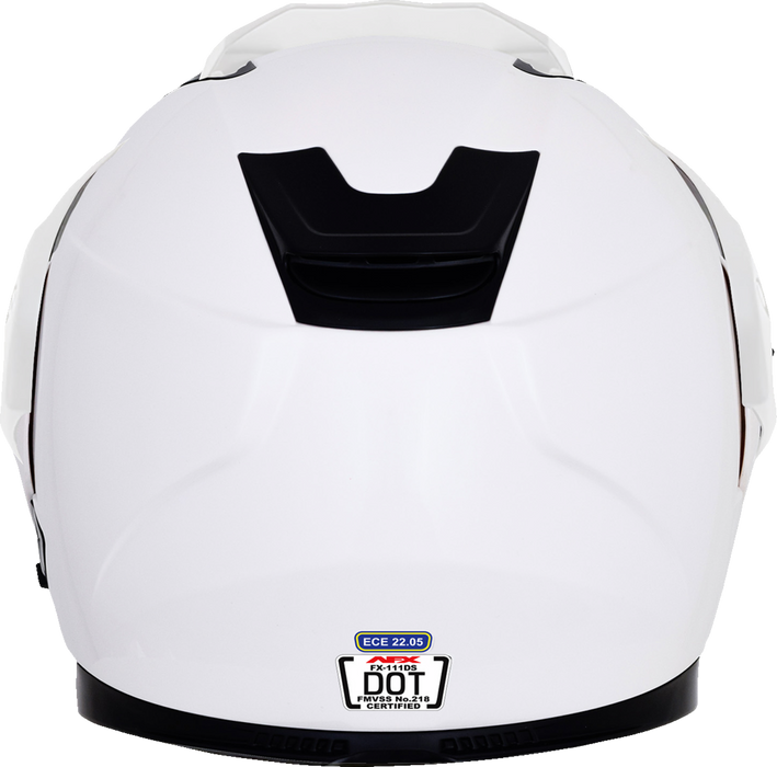 AFX FX-111DS Motorcycle Helmet - White - 2XL 0140-0143