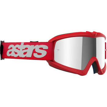 ALPINESTARS Goggles Youth Vision Goggles - Blaze - Red - Silver Mirror 5140425-3094