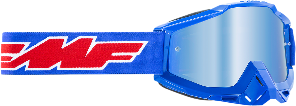 FMF PowerBomb Goggles - Rocket - Blue - Blue Mirror F-50037-00002 2601-2977