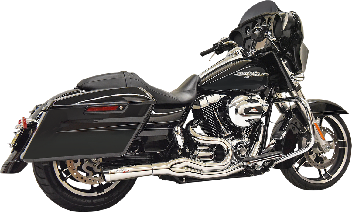 BASSANI XHAUST Road Rage II 2-Into-1 Mid-Length Exhaust System - Chrome 1F62C