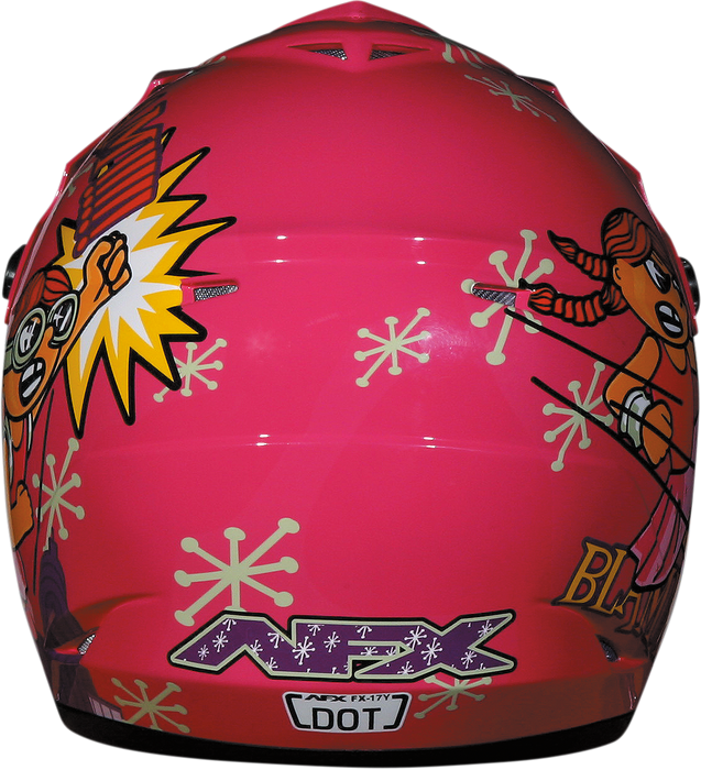 AFX FX-17Y Motorcycle Helmet - Rocket Girl - Large 0111-0580