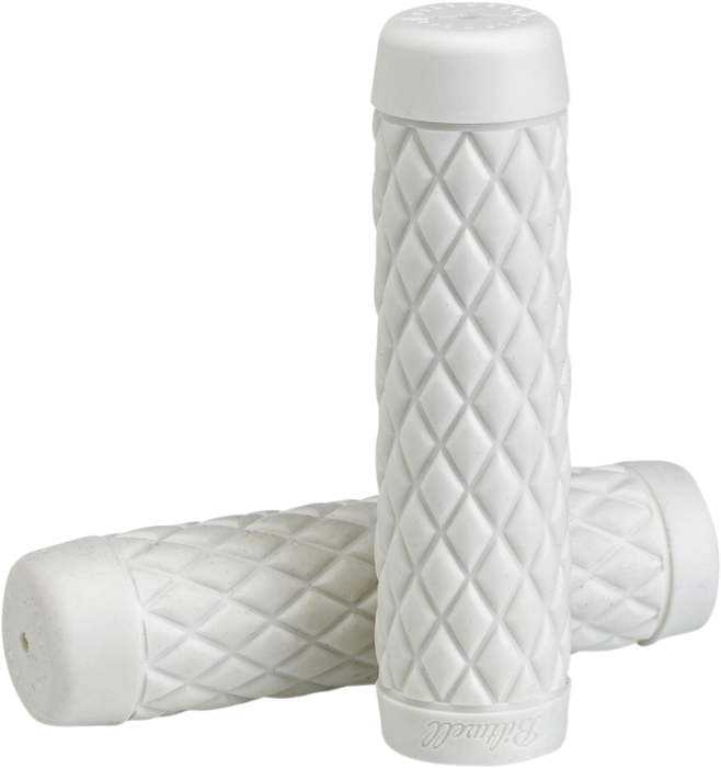 BILTWELL Grips - Torker - 1" - White 6705-0201