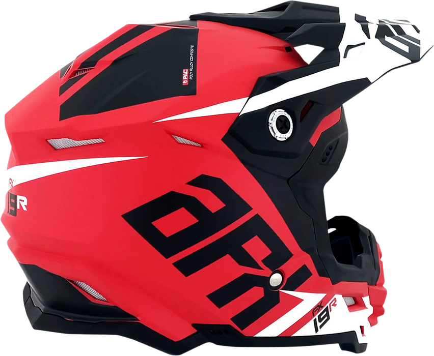 AFX FX-19R Motorcycle Helmet - Racing - Matte Red - Small 0110-7063