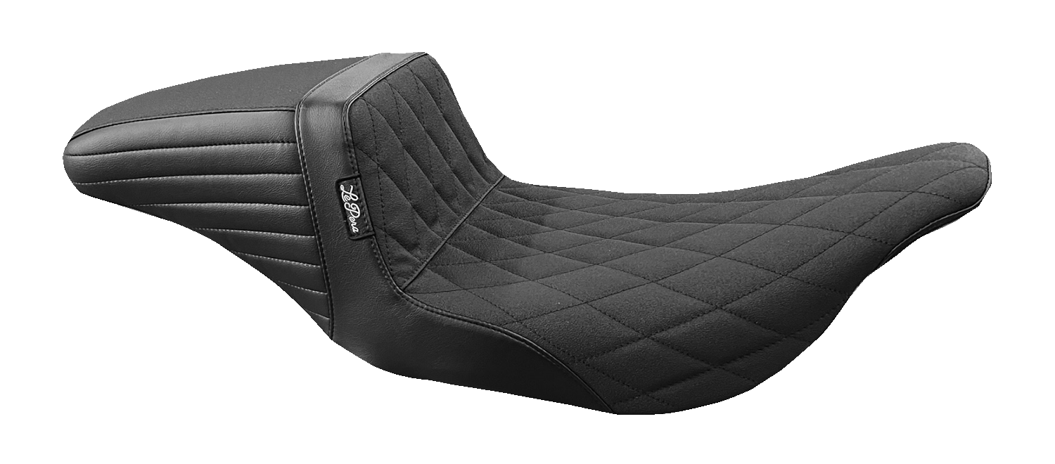 LE PERA Kickflip Seat - Double Diamond - Black - FL '97-'07 LH-597DD