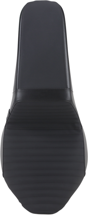 LE PERA Kickflip Seat - Pleated w/ Gripp Tape - Black - Softail '18-'21 LYB-590PTGP