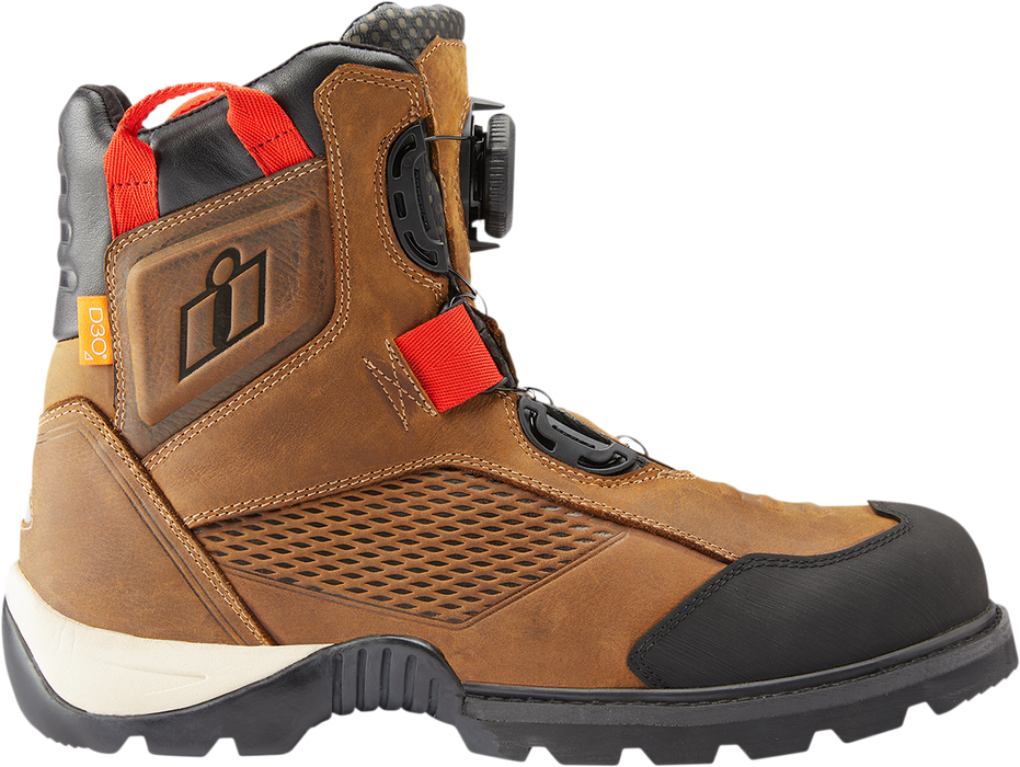 ICON Stormhawk Boots - Brown - Size 10 3403-1166