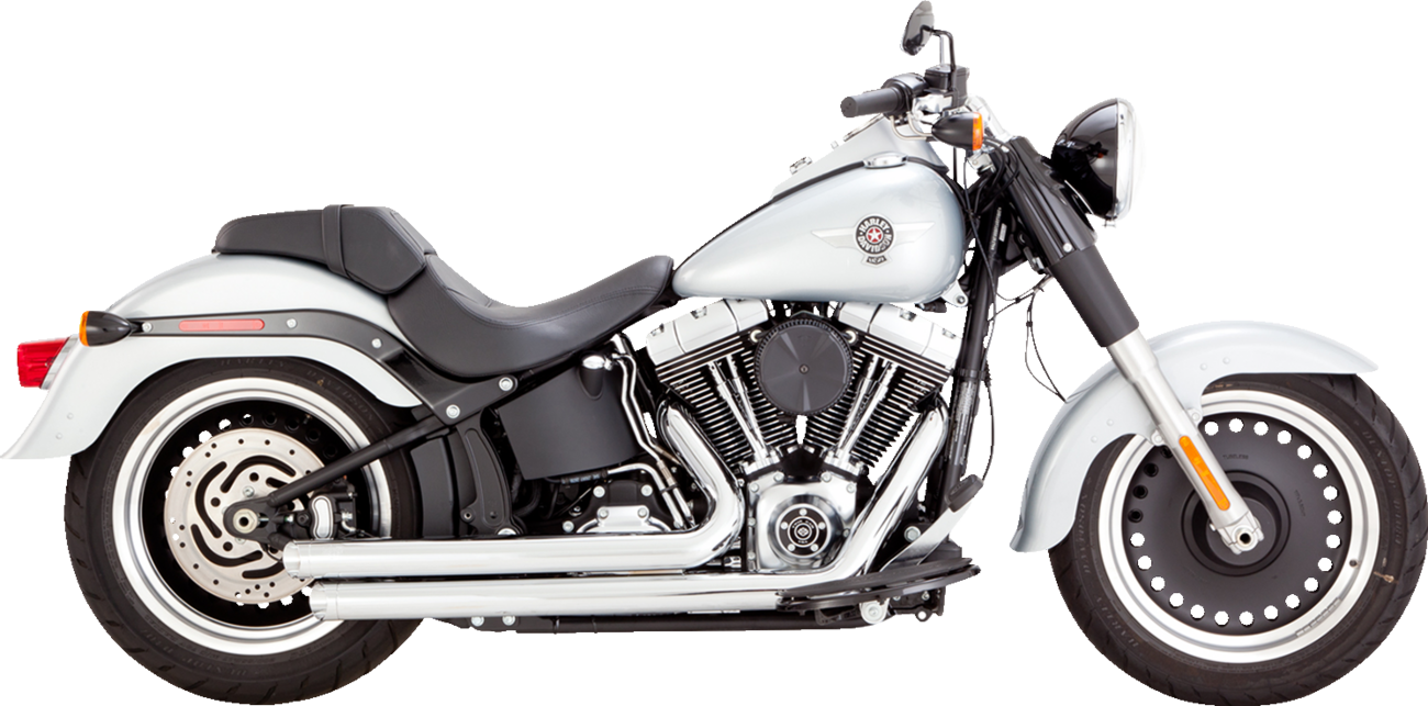 VANCE & HINES Big Shots Staggered Exhaust System - Chrome 17339