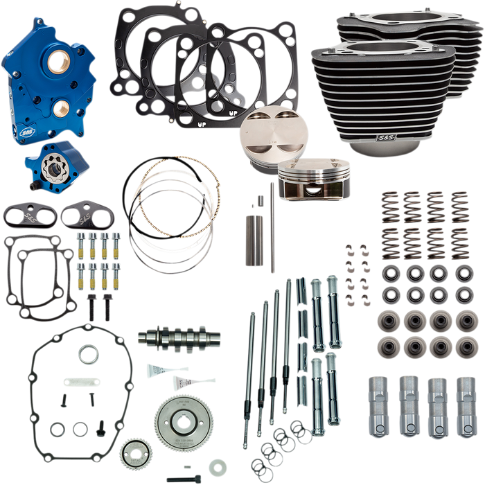 S&S CYCLE Power Package - Gear Drive - Oil Cooled - Highlighted Fins - M8 NOT RECOMMENDED F/TRIKES 310-1053A