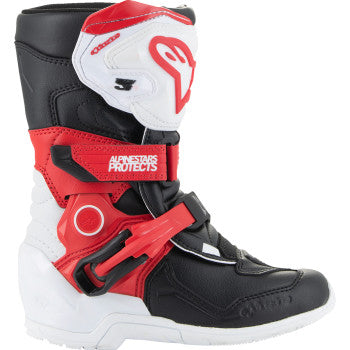 ALPINESTARS Kids Tech 3S Boots - Red/Black/White - US 10 2014524-2030-10