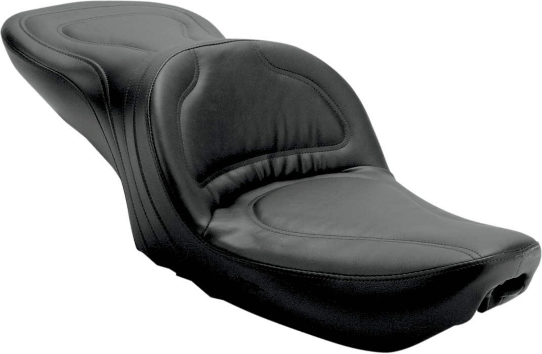 SADDLEMEN Seat - Explorer - Without Backrest - Stitched - Black - Dyna 8950JS