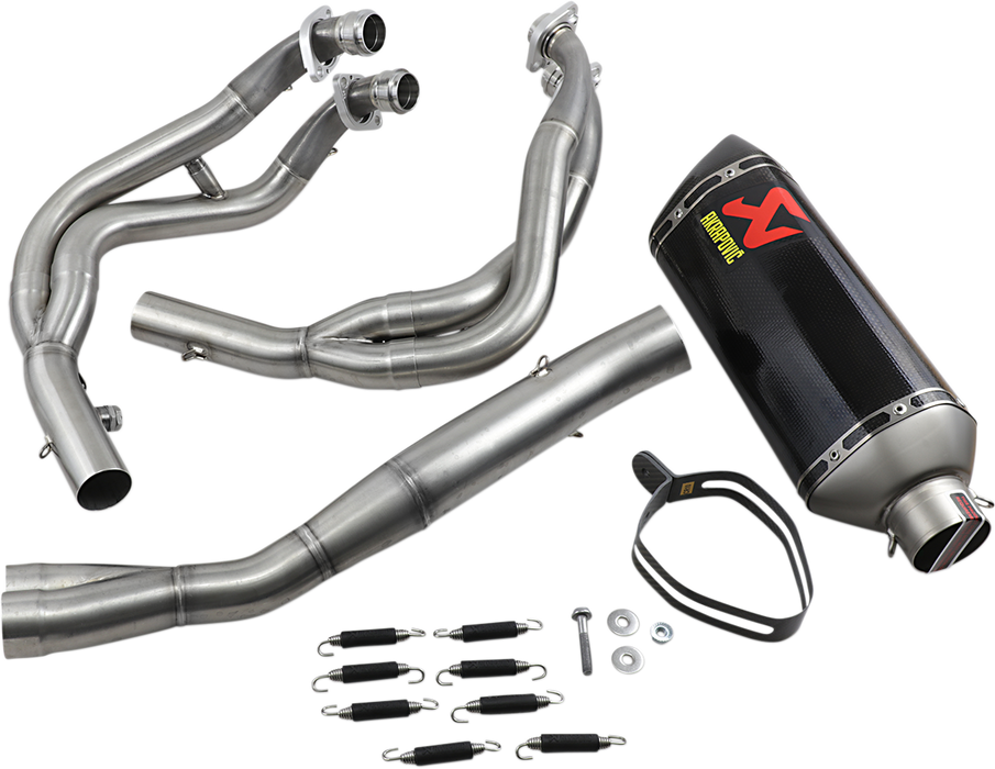 Akrapovic Race Exhaust Kawasaki ZX6R 2009-2020 in Carbon Fiber S-K6R11-RC