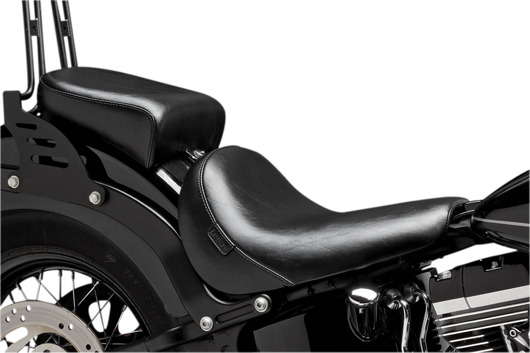 LE PERA Bare Bones Pillion Pad - Deluxe - Smooth - Black - FXS '11-'13 LKS-007PDX