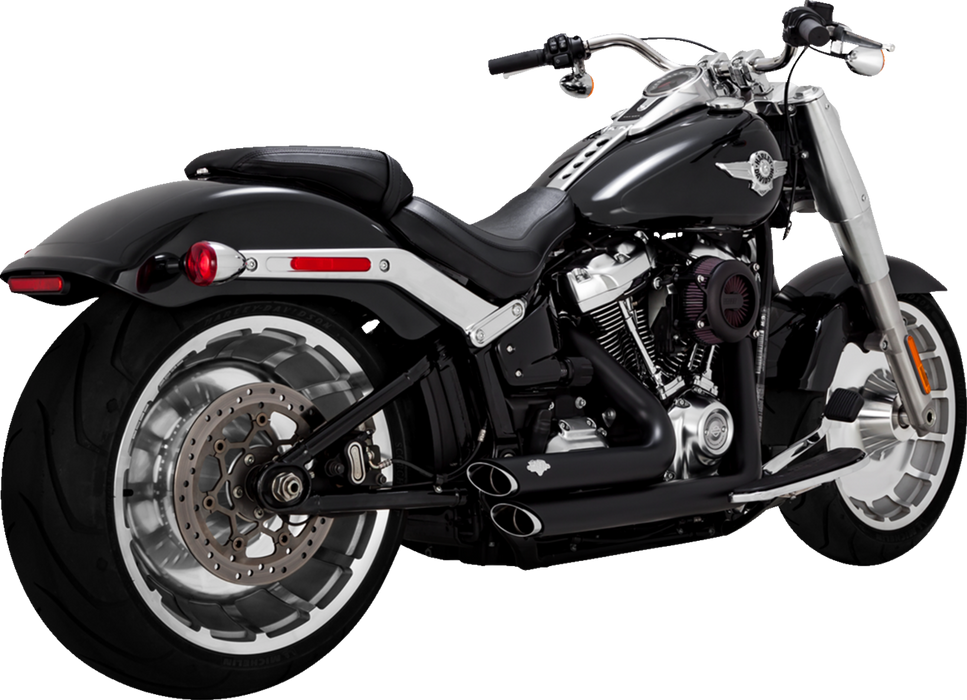 VANCE & HINES Shortshots Staggered Exhaust System - Matte Black 47335