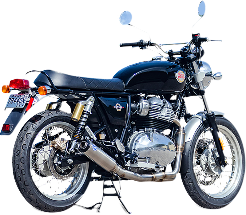 S&S CYCLE Qualifier 2:1 Exhaust System - Stainless Steel Royal Enfield 2019-2021 Race Only 550-1031