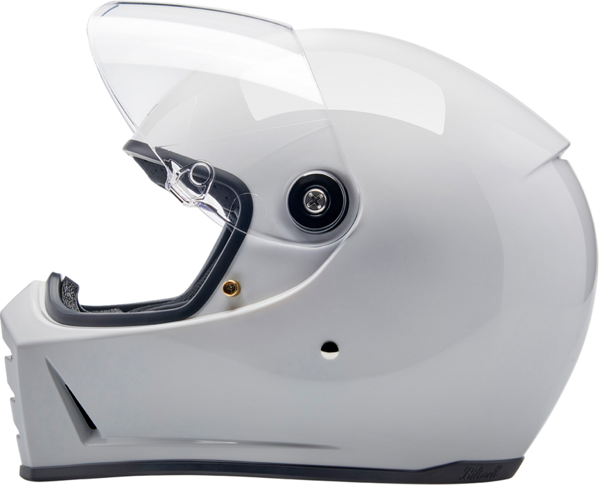 BILTWELL Lane Splitter Helmet - Gloss White - Large 1004-104-504