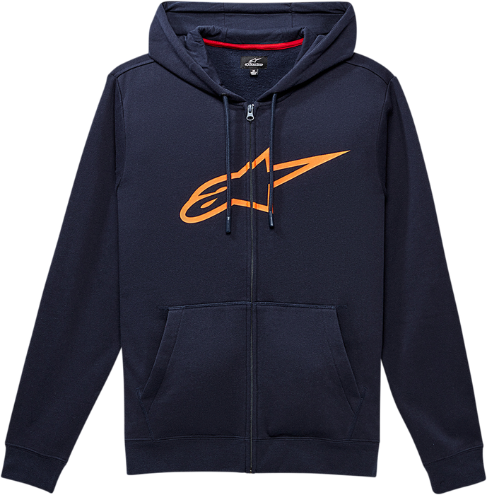 ALPINESTARS Ageless 2 Zip Hoodie - Navy/Orange - Large 1038530527032L