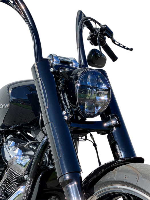 KODLIN MOTORCYCLE Fork Cover - Black - Softail Breakout FXBR/FXBRS K46660