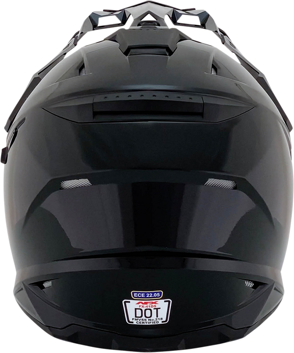 AFX FX-41DS Motorcycle Helmet - Gloss Black - Medium 0110-3744