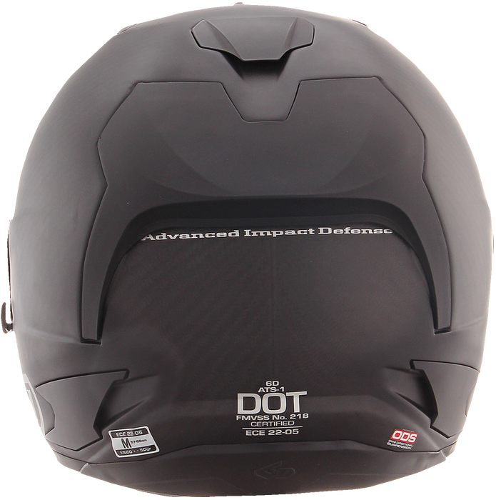 6D ATS-1R Motorcycle Helmet - Matte Black - 2XL 30-0989